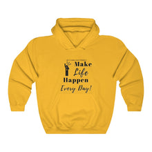Load image into Gallery viewer, Unisex "Make LIFE Happen" Heavy Blend™ Hooded Sweatshirt