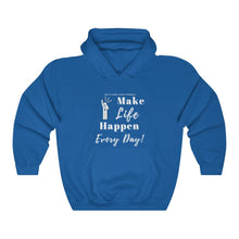 Load image into Gallery viewer, Unisex "Make LIFE Happen" Heavy Blend™ Hooded Sweatshirt
