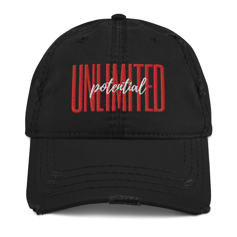 Unlimited Potential Distressed Dad Hat