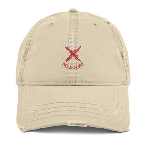 Live With No Doubt (No Question) Distressed Dad Hat
